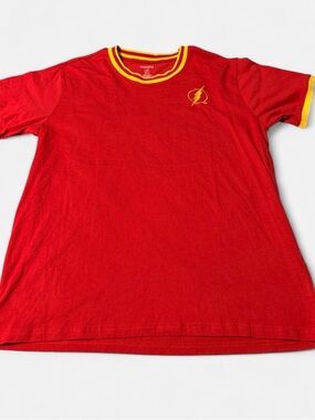 Box lunch The Flash Mens 2x Red Short Sleeve Tee Shirt W/embroidery On Front